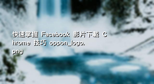 快速掌握 Facebook 影片下載 Chrome 技巧 oppon_logo.png